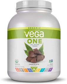 img 4 attached to 🍫 Vega One Organic Chocolate Meal Replacement Protein Powder - Plant Based Superfood for Men and Women, 3.7lbs (42 Servings)