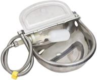 🐄 moduoduo automatic water trough feeder bowl with 39" length pipe & float for cattle, horses, goats, sheep - stainless steel livestock tool логотип