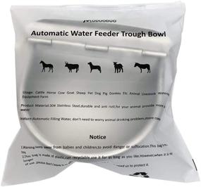 img 1 attached to 🐄 MODUODUO Automatic Water Trough Feeder Bowl with 39" Length Pipe & Float for Cattle, Horses, Goats, Sheep - Stainless Steel Livestock Tool