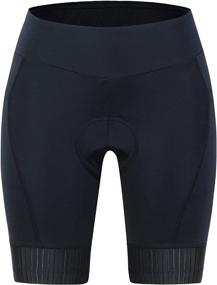 img 3 attached to Beroy Women's Cycling Shorts with 4D Gel Padding, High Waist, Breathable Material, Spin Chamois, and Convenient Pockets