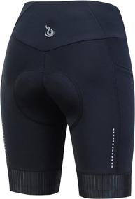 img 2 attached to Beroy Women's Cycling Shorts with 4D Gel Padding, High Waist, Breathable Material, Spin Chamois, and Convenient Pockets
