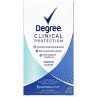 degree clinical antiperspirant deodorant shower logo