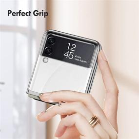 img 2 attached to Fasser Compatible With Samsung Galaxy Z Flip 3 Case 5G (2021) Ultra Thin Hard PC Shookproof Folding Screen With Stylish Electroplate Coating Cover Case Cell Phones & Accessories