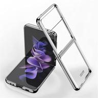 fasser compatible with samsung galaxy z flip 3 case 5g (2021) ultra thin hard pc shookproof folding screen with stylish electroplate coating cover case cell phones & accessories logo