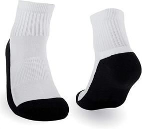 img 1 attached to 🧦 Premium Silky Socks: Athletic Ankle Socks with Sublimation Print Ready - 12 Pack