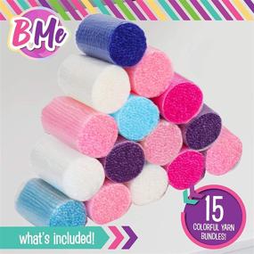 img 3 attached to 🦄 B Me DIY Unicorn Latch Hook Kit for Girls: Create a Colorful Mini Rug with Color-Coded Canvas & Yarn Bundles, Perfect Birthday & Gift Idea for Girls Age 6+ and DIY Grils Bedroom Décor