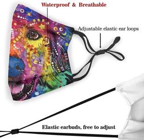 img 2 attached to 🐶 Vibrant Retriever Washable Bandanas Balaclava: Women's Accessories for Scarves & Wraps