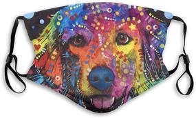 img 4 attached to 🐶 Vibrant Retriever Washable Bandanas Balaclava: Women's Accessories for Scarves & Wraps