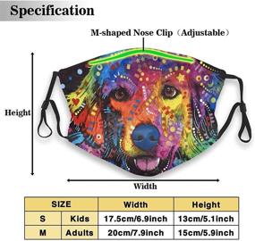 img 3 attached to 🐶 Vibrant Retriever Washable Bandanas Balaclava: Women's Accessories for Scarves & Wraps