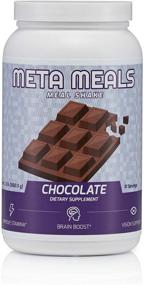 img 3 attached to 🍫 Шоколадный порошок для коктейля Meta Meals: высокобелковое, низкосахарное питание объемом 1060 г в банке (10 порций)