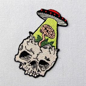 img 2 attached to 🛸 UFO Patch: Embroidered Badge for Those Losing Their Mind - Iron/Sew-on Emblem