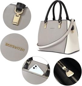 img 1 attached to 👜 Stylish BOSTANTEN Designer Women's Handbags & Wallets: Top Handle, Shoulder, and Crossbody Styles in Satchels