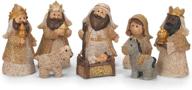 charming christmas nativity scene figurines logo