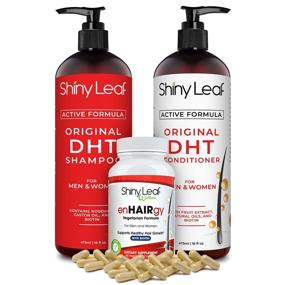 img 4 attached to 💆 DHT Blocker Shampoo and Conditioner with Biotin: Ultimate Hair Loss Treatment for Men and Women, Thinning Hair Solution for Growth and Regrowth (Shampoo+Conditioner+enHAIRgy Bundle)