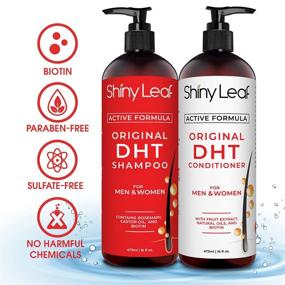 img 3 attached to 💆 DHT Blocker Shampoo and Conditioner with Biotin: Ultimate Hair Loss Treatment for Men and Women, Thinning Hair Solution for Growth and Regrowth (Shampoo+Conditioner+enHAIRgy Bundle)