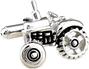 img 4 attached to MRCUFF Tractor Cufflinks Presentation Polishing Men's Accessories