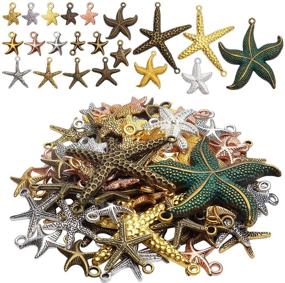 img 4 attached to Starfish Pendant Bracelets Supplies Findings