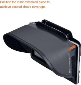 img 1 attached to 🌞 Enhance Your Garmin nüvi 2797LMT GPS with TFY GPS Navigation Sun Shade Visor for Improved Performance and Visibility