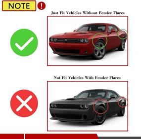 img 2 attached to Авточасти A-Premium защитники от брызг грязи для Dodge Challenger 2015-2020 Coupe - Набор из 4 штук для передних и задних колес (без арок)