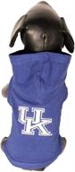 🐶 ncaa kentucky wildcats hooded dog shirt: comfy cotton lycra blend for a fan-tastic look логотип