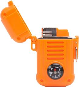 img 3 attached to UST Wayfinder Lighter: Orange Piezo-Electric Ignition with Built-In Compass for Backpacking, Hunting, and Hiking