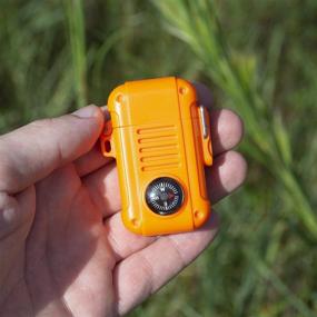 img 1 attached to UST Wayfinder Lighter: Orange Piezo-Electric Ignition with Built-In Compass for Backpacking, Hunting, and Hiking