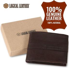 img 3 attached to 👝 Comfy Logical Leather Bifold Wallet