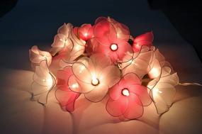 img 1 attached to 🌸 Pink Tone Flower String Lights: Magical Floral Decor for Patio, Fairy-tale Bedrooms, Weddings & More!