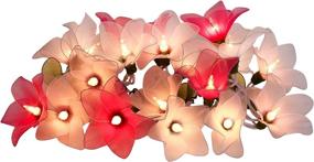 img 3 attached to 🌸 Pink Tone Flower String Lights: Magical Floral Decor for Patio, Fairy-tale Bedrooms, Weddings & More!