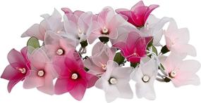 img 4 attached to 🌸 Pink Tone Flower String Lights: Magical Floral Decor for Patio, Fairy-tale Bedrooms, Weddings & More!