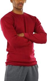 img 4 attached to ToBeInStyle Medium Premium Thermal Crewneck Sports & Fitness in Cycling