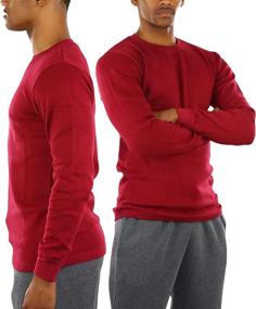 img 1 attached to ToBeInStyle Medium Premium Thermal Crewneck Sports & Fitness in Cycling