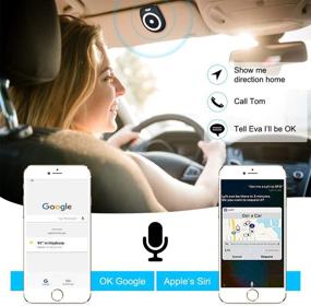 img 2 attached to 🚗 Bluetooth Car Speakerphone - Aigital Visor Clip Speaker with Auto Off/Connect, Siri/Google Voice Assistant, Handsfree Calls & Music Playing - for Home, Outdoor