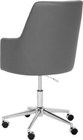 img 3 attached to Sunpan Modern Chase Office Chair - Sleek Graphite Design for a Contemporary Work Space