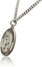 img 3 attached to ⚾ St. Christopher Baseball Medal: Sterling Silver Necklace with Rhodium Plating
