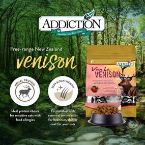 img 1 attached to 🐱 Addiction Viva La Venison Entrée Cat - Premium Dry Cat Food for Sensitive Cats - High-Protein Formula with New Zealand Venison - Made in NZ