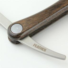 img 2 attached to 🪒 Feather Artist Club SS Folding Straight Razor with Wood Handle