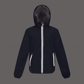 img 1 attached to Lightweight Windproof Water Resistant Hooded Jacket for M2C Boys & Girls