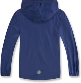 img 3 attached to Lightweight Windproof Water Resistant Hooded Jacket for M2C Boys & Girls