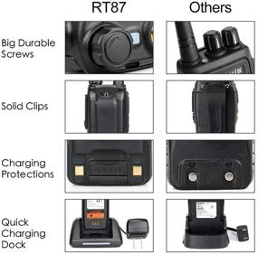 img 3 attached to 📻 Рация Retevis RT87 с защитой от воды IP67, перезаряжаемая дальнобойная рация, двухдиапазонная радиостанция с высокой мощностью и VOX, DTMF, MSK Tone (1 шт.)