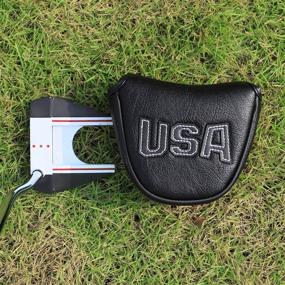 img 2 attached to 🏌️ Premium USA Magnetic Mallet Putter Headcover - Protect Your Golf Club with Durable Thick PU Leather for Scotty Cameron, Odyssey, Two Ball, Taylormade