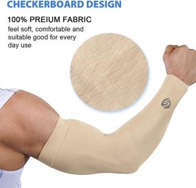 img 3 attached to 🌞 SHINYMOD Arm Sleeves for Men & Women - UV Protection Cooling UPF 50 Tattoo Cover