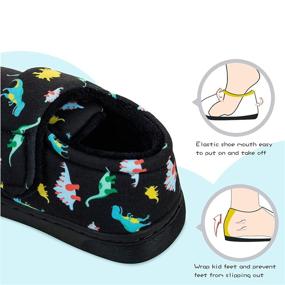 img 3 attached to 🦄 IceUnicorn Toddler Slippers: Fanciful Unicorn Cartoon Boys' Shoes