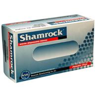 🧤 affordable large blue nitrile latex gloves – shamrock 80113-l-bx food, work, thin, no powder logo