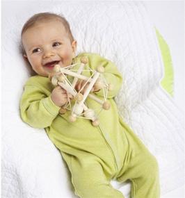 img 2 attached to 🔔 Skwish Natural Rattle and Teether Grasping Activity Toy by Manhattan Toy