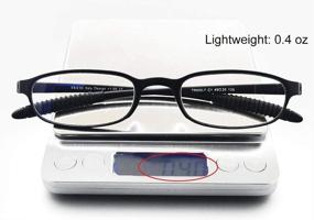 img 2 attached to 👓 Flexible Lightweight Plastic Portable Reading Glasses for Blocking Blue Light from Computers