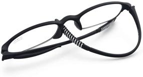 img 4 attached to 👓 Flexible Lightweight Plastic Portable Reading Glasses for Blocking Blue Light from Computers