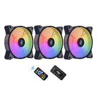 🌈 aigo ar12 3-pack 120mm rgb кулер для корпуса: синхронизация с адресной материнской платой, эффективное охлаждение для корпуса пк логотип