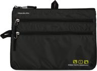 travelon modern black one size travel accessories for packing organizers logo