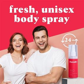 img 1 attached to 🌸 DURADRY Body Deodorant Spray 2.4 FL OZ (70mL) - Aluminum-Free Formula. Naturally Prevent and Eliminate Body Odor. Unscented (Pack of 3)